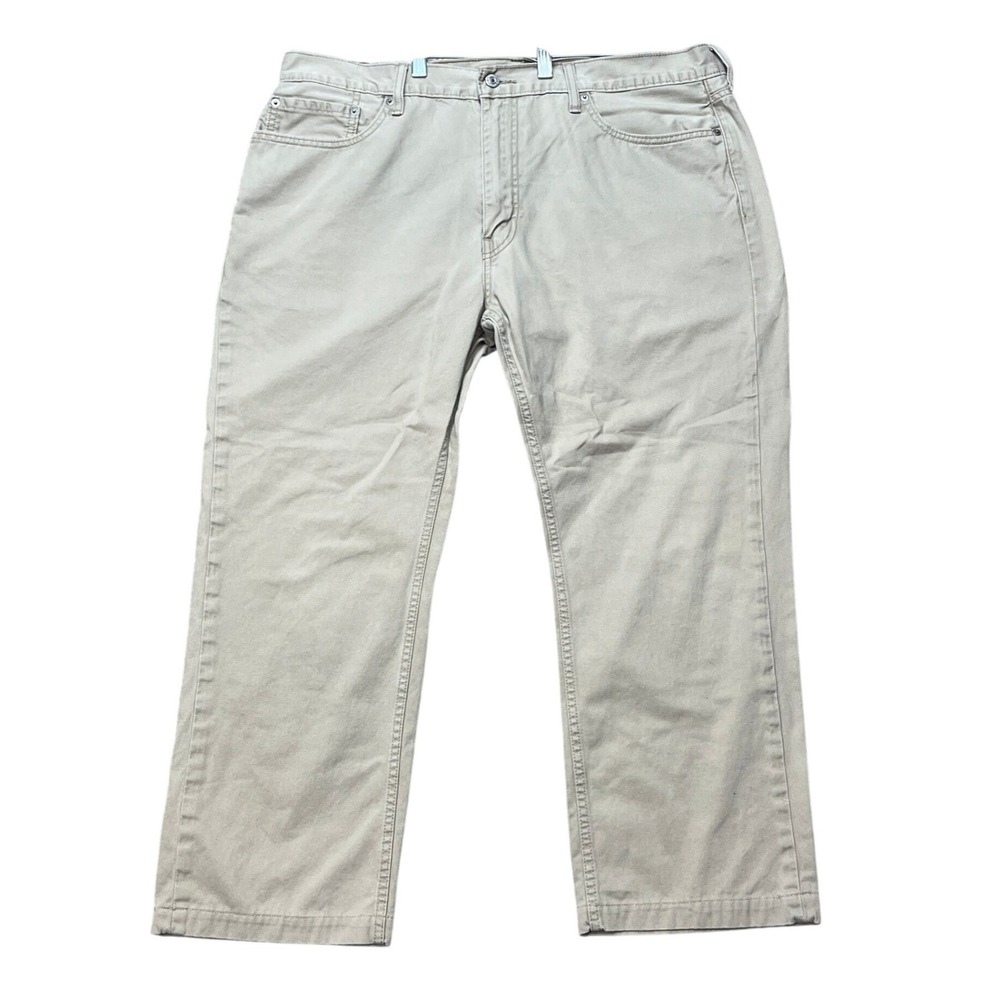 Levi's 559 Relaxed Straight Jeans Mens 40x30 Beige Straight Leg 5-Pocket Twill